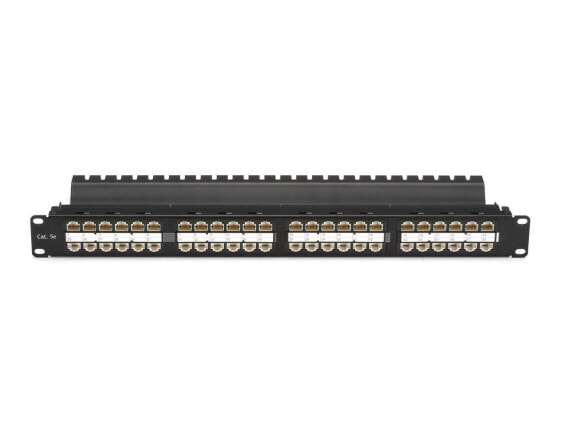 Black Box JPM810A-HD Box Spacegain Cat5E High-Density Feed-Through Patch Panel,