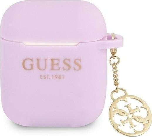 Guess Etui ochronne Charm Collection 4g do AirPods fioletowe