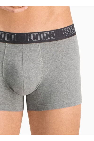 Трусы мужские PUMA BASIC TRUNK 2P серый