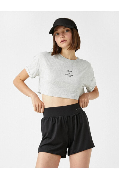 Топ Koton Slogan ed Crop