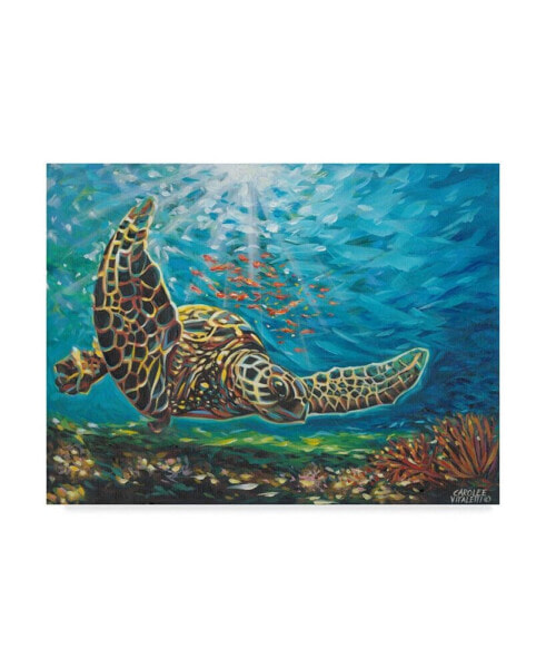 Картина холст маслом Trademark Global carolee Vitaletti Deep Sea Swimming I - 15" x 20"