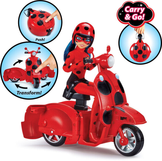 Miraculous Ladybug Scooter mit Puppe