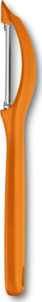 Нож кухонный Victorinox Обдирыватель универсальный, зубчатое лезвие, оранжевый