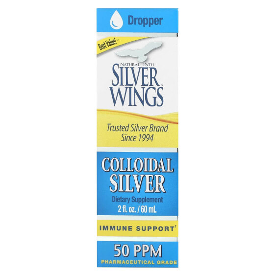 Минеральное серебро Natural Path Silver Wings, 50 частиц на миллион, 60 мл