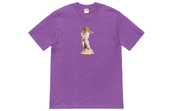 Supreme SS19 Cupid Tee Purple 天使印花短袖T恤 男女同款 紫色 送礼推荐 / Футболка Supreme SS19 Cupid SUP-SS19-688