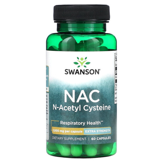 Антиоксидант Swanson N-Acetyl Cysteine, 1,000 мг, 60 капсул