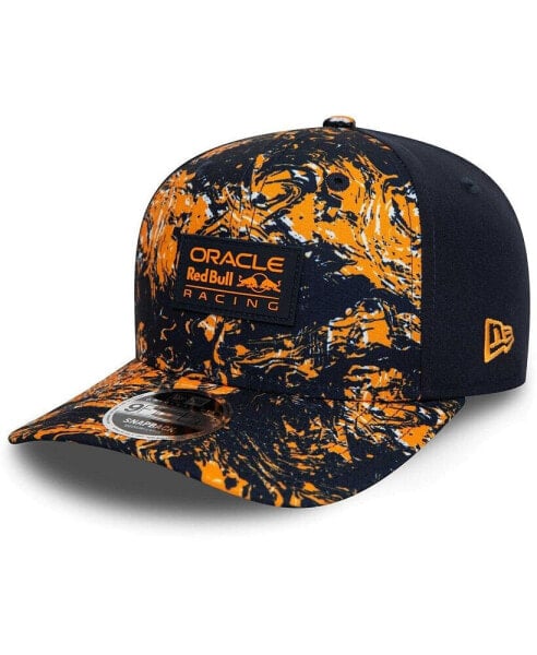 Головной убор мужской New Era шапка с регулируемым размером Red Bull Racing Navy Allover Print 9FIFTY