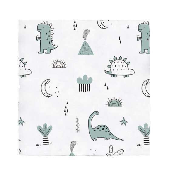 BIMBIDREAMS Dinos 120X120 cm Bamboo Muslin