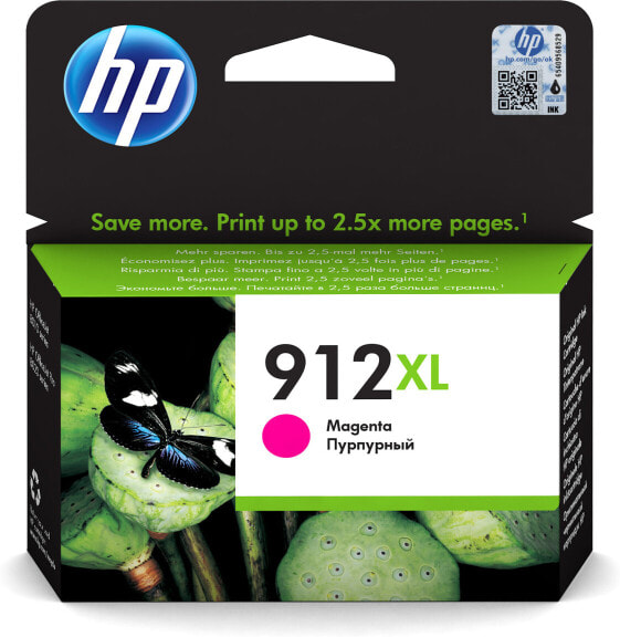 HP 912XL High Yield Magenta Original Ink Cartridge - High (XL) Yield - Pigment-based ink - 10.4 ml - 825 pages - 1 pc(s)