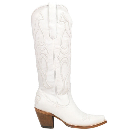 Corral Boots Stitch Pattern Embroidery Snip Toe Cowboy Womens White Casual Boot