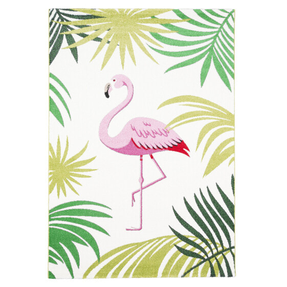 Коврик для детской комнаты Pergamon Designer Teppich Faro Tropical Flamingo