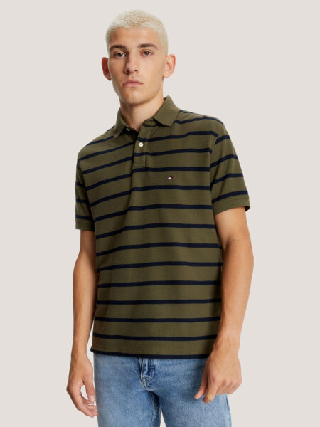 Regular Fit Stripe Wicking Polo