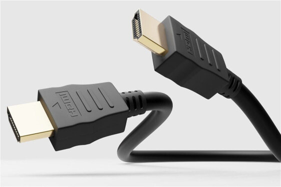 Разъемы и переходники HDMI Wentronic 41082, 1 м, стандартный, 2 x HDMI, 48 Gbit/s, черный