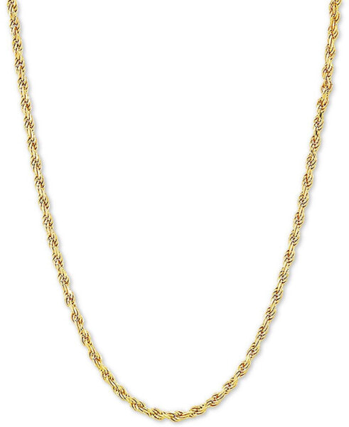 Rope 18" Chain Necklace in 18k Gold-Plated Sterling Silver