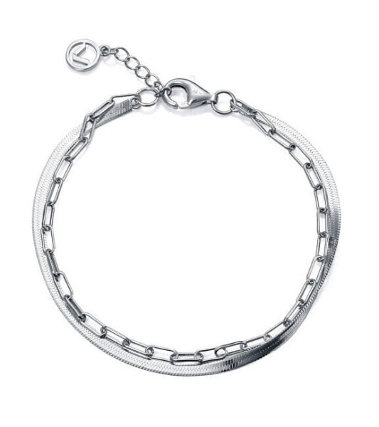 Double Silver Bracelet Elegant 9133P100-00