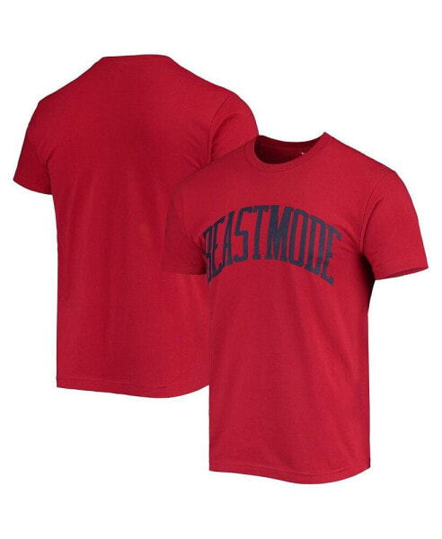 Red Beast Men's Mode Collegiate Wordmark T-Shirt