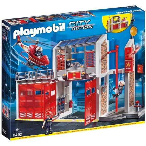 Игровой набор Playmobil Fire and firefighter helicopter Rescue Team (Команда спасения)