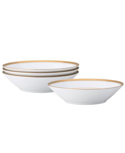 Charlotta Gold Set of 4 Soup Bowls, Service For 4
