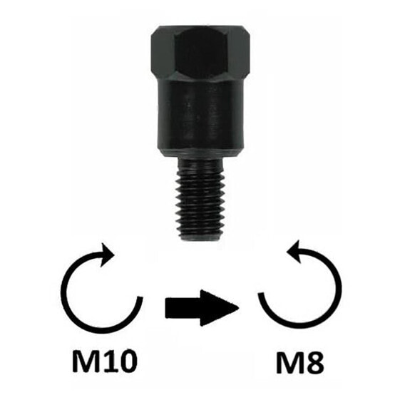 BCR M10X1.25 Rh Upper > M8X1.25 Lh Lower mirror adapter