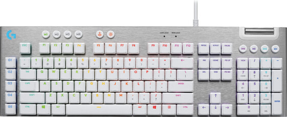 Logitech G G815 LIGHTSYNC RGB Mechanical Gaming Keyboard - GL Tactile - Full-size (100%) - USB - Mechanical - QWERTZ - RGB LED - White