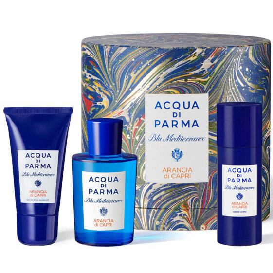 Unisex парфюмерный набор Acqua Di Parma Blu mediterraneo Arancia Di Capri EDT 3 Предметы