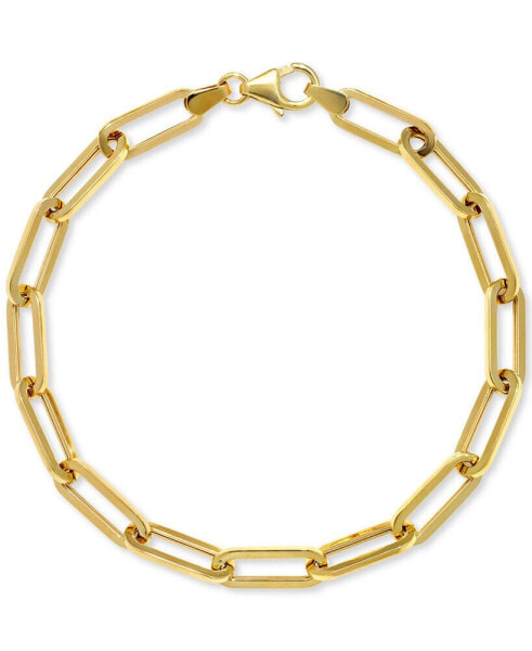Paperclip Link Bracelet in 14k Gold