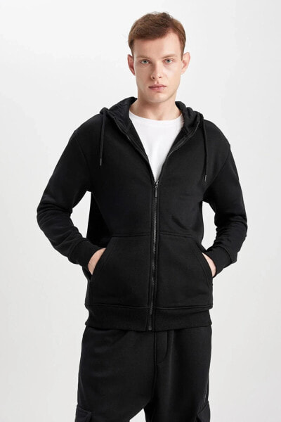 Худи Defacto Soft Hooded Regular-Fit Fleece Harka