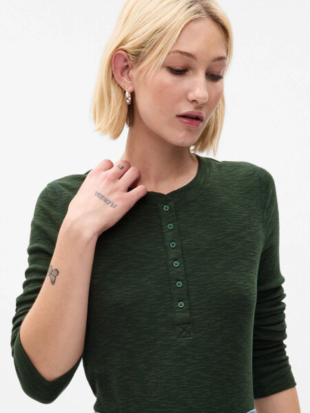 Essential Rib Henley T-Shirt