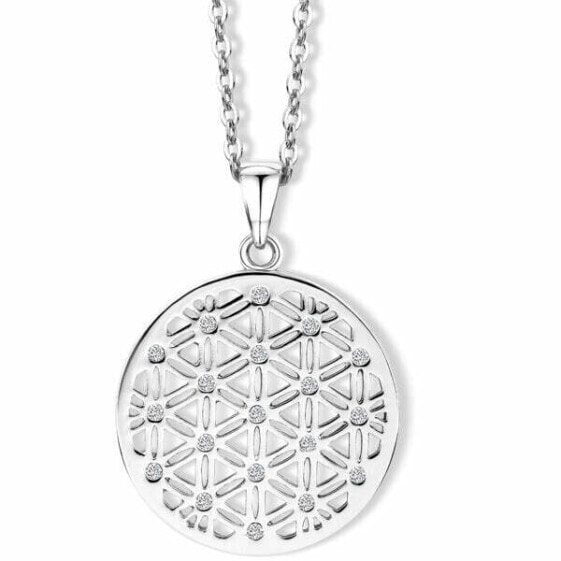 Módní náhrdelník s krystaly Flower of Life 30086.CRY.R