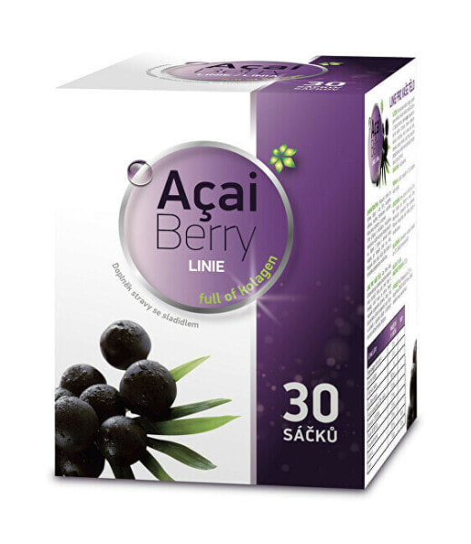 ACAI Berry LINE full of collagen 30 bags, food supplement with sweetener