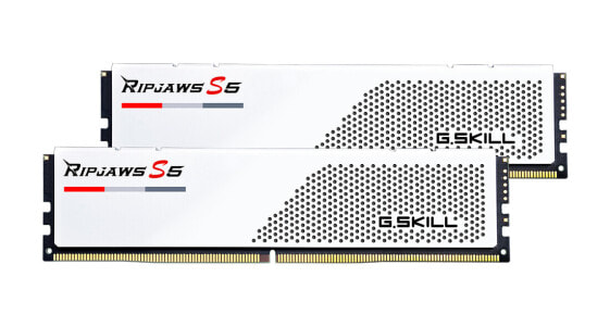 G.Skill Ripjaws S5 / F5-5600J3636D32GX2-RS5W - 64 GB - 2 x 32 GB - DDR5 - 5600 MHz - 288-pin DIMM - White