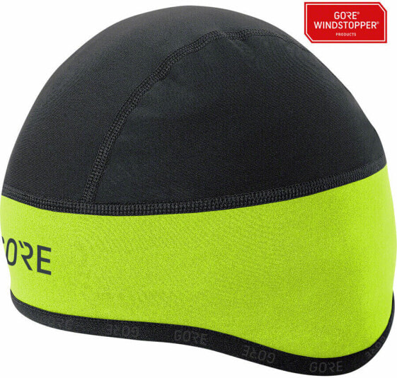 GORE C3 WINDSTOPPER?� Helmet Cap - Black/Neon Yellow, Medium