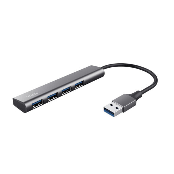 Trust Halyx - USB 3.2 Gen 1 (3.1 Gen 1) Type-A - USB 3.2 Gen 1 (3.1 Gen 1) Type-A - 5 Mbit/s - Black - Grey - Power - 0.1 m