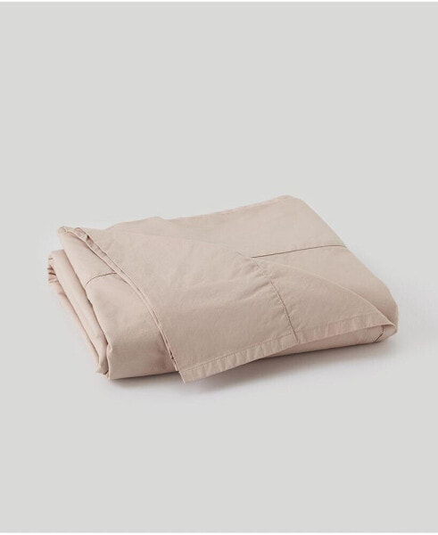 Cotton Cool-Air Percale Flat Sheet - Queen