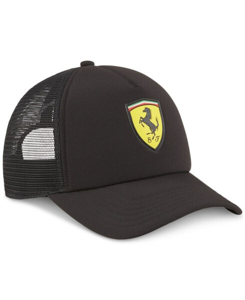 Men's Ferrari Race Logo Shield Snapback Trucker Cap