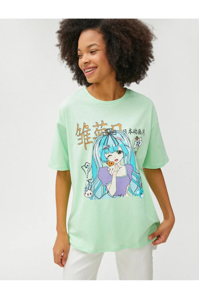 Топ Koton Anime Oversize  Tee