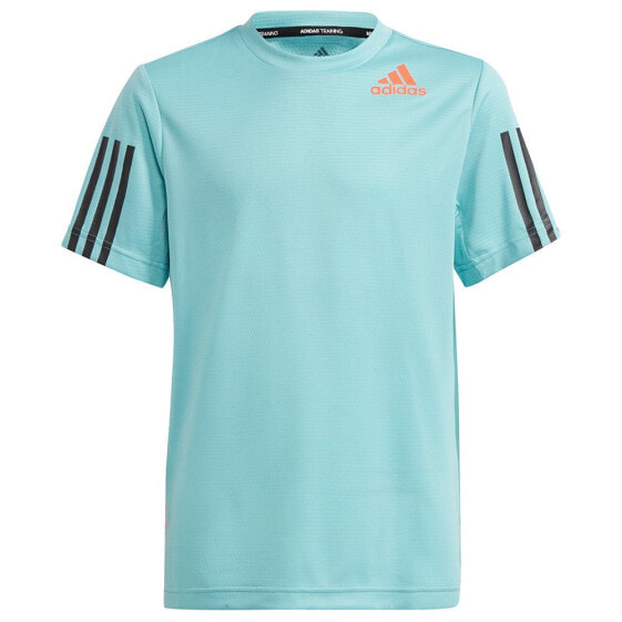 Мужская спортивная футболка голубая с логотипом ADIDAS H.R. Short Sleeve T-Shirt