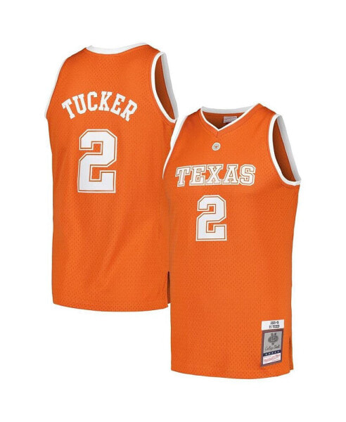Men's PJ Tucker Texas Orange Distressed Texas Longhorns 2005/06 College Vault Player Swingman Jersey