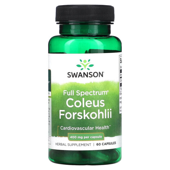 Full Spectrum Coleus Forskohlii, 400 mg, 60 Capsules