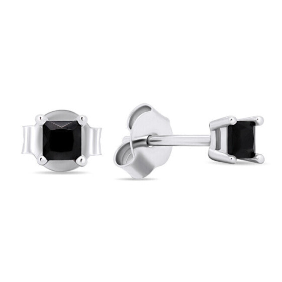 Серьги Brilio Silver Black Zircons