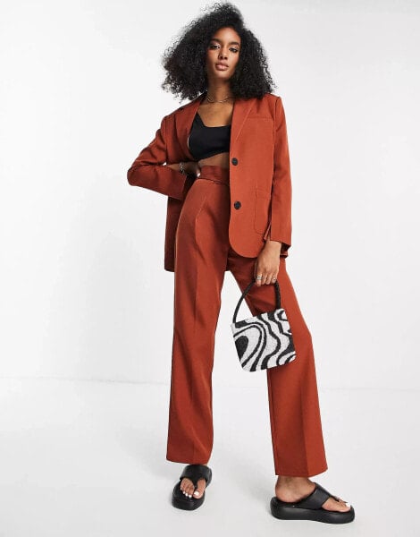 4th & Reckless tailored trouser co-ord in rust