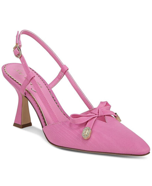 Women's Monica Pointed-Toe Slingback Bow Pumps