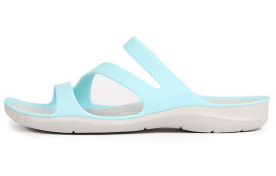 Женские шлепанцы Crocs Swiftwater Ice Blue