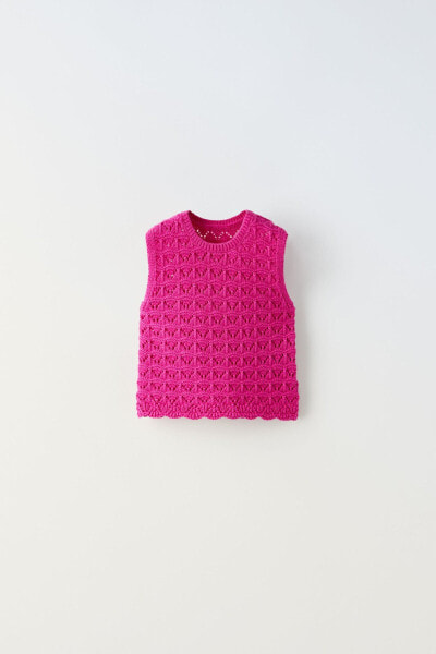 Crochet knit top