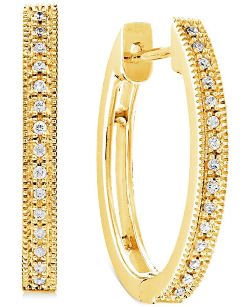 Серьги Macy's Diamond Migrain Hoop