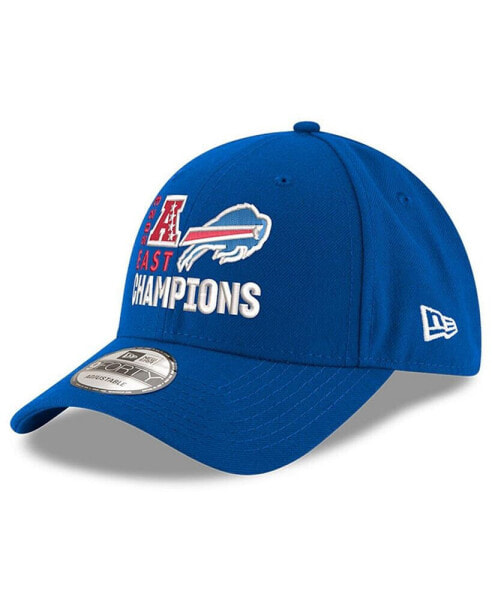 Головной убор Регулируемая кепка New Era Buffalo Bills 2023 AFC East Champions 9FORTY для мужчин