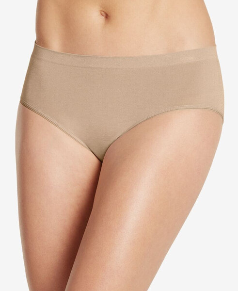 Smooth and Shine Seamfree Heathered Hipster Underwear 2187, available in extended sizes