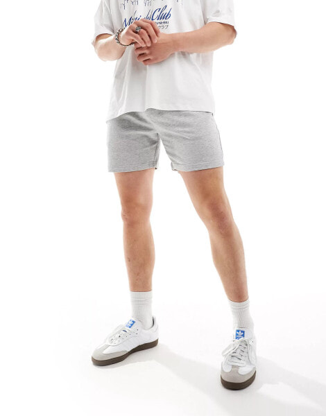 ONLY & SONS loose fit sweat short in grey melange