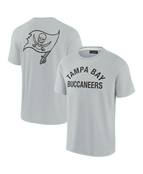 Men's and Women's Gray Tampa Bay Buccaneers Super Soft Short Sleeve T-shirt