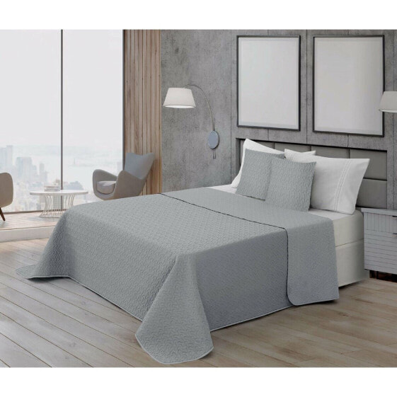 Bedspread (quilt) Decolores Liso Silver 235 x 3 x 270 cm